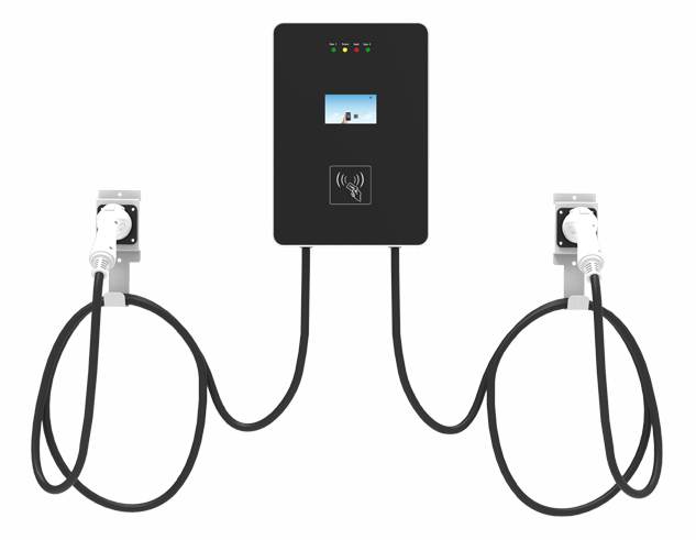 14kw双枪交流慢充充电桩-银河系列